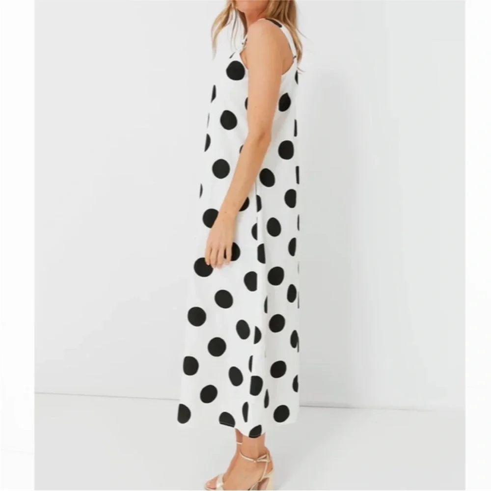 Pomander place Conrad dress in white and black polka dots - size large - Picture 4 of 10